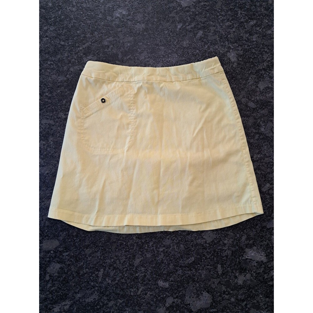 Jamie Sadock Yellow Skort Skirt Size 4 Pockets Stretch